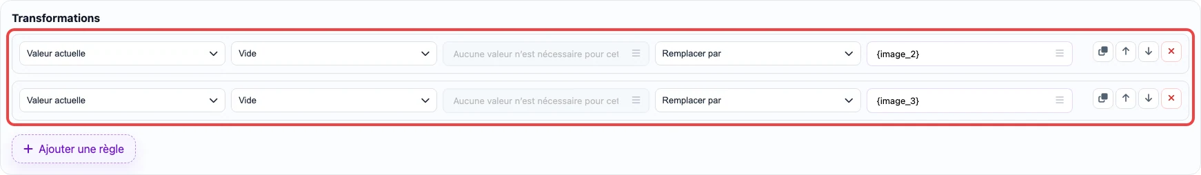 Ouvrir l’image en grand Règles pour choisir la première URL image non vide