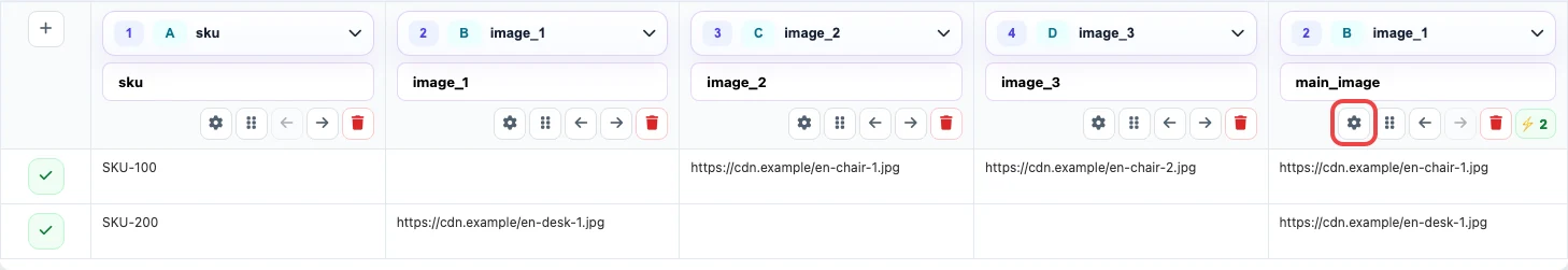 Open image larger main_image column settings in Eofferix