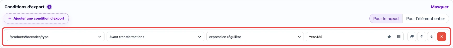 Condition JSON