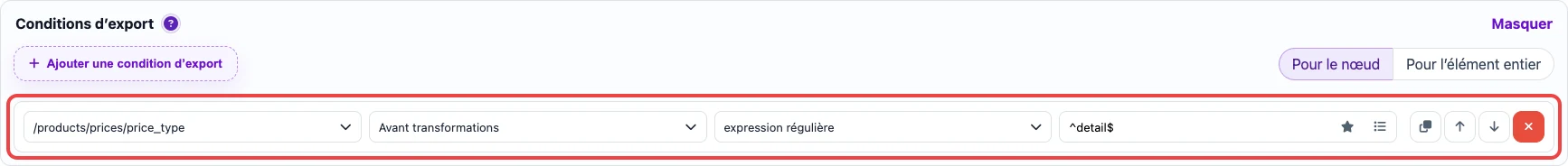 Condition JSON