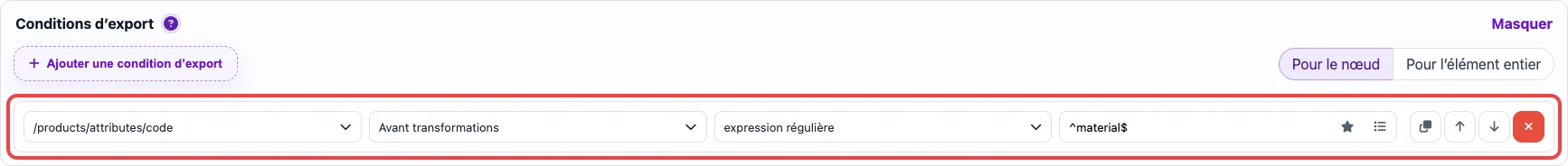 Condition JSON