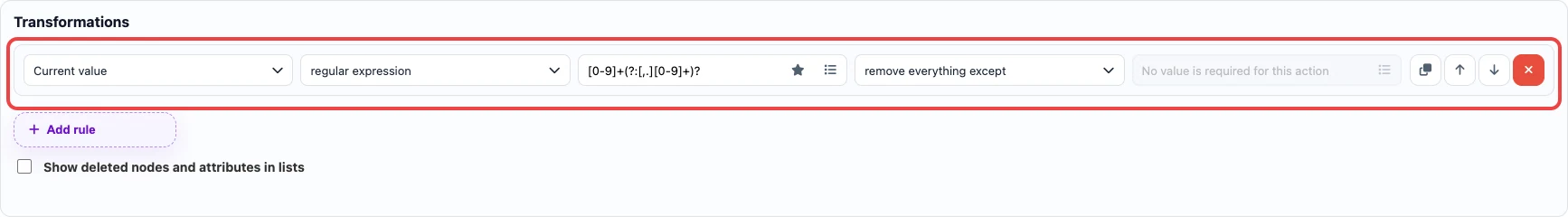 Open image larger amount cleanup rule