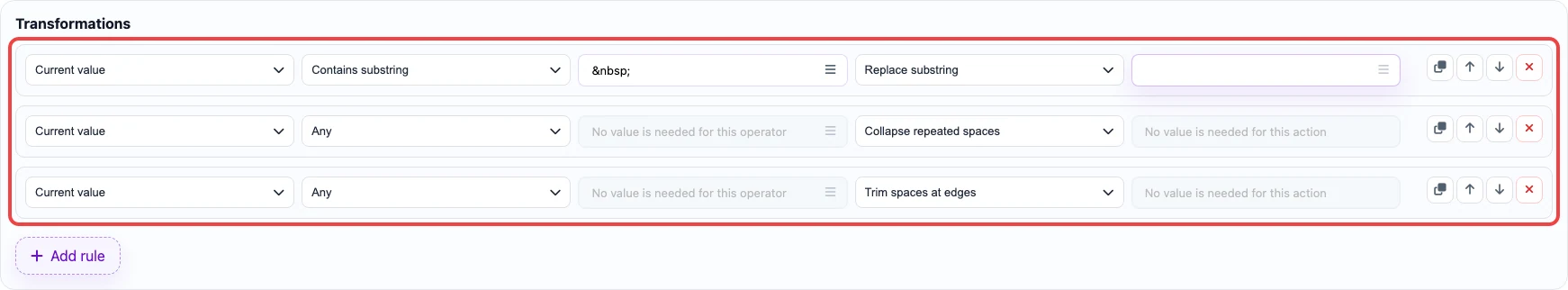 Open image larger Rules for replacing and collapsing repeated spaces