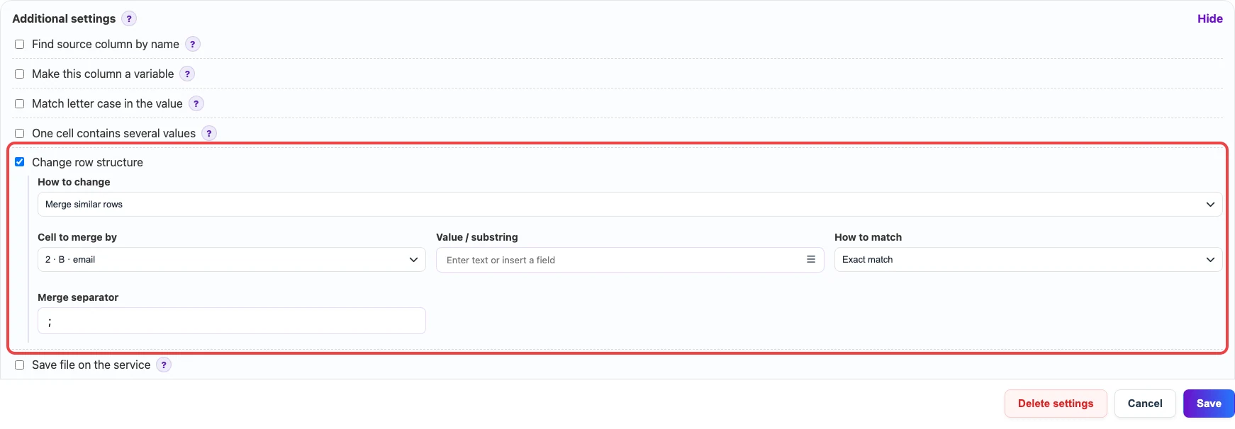 Open image larger Merging customer rows by email