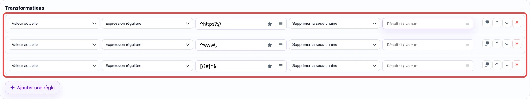 Ouvrir l’image en grand Règles regex pour extraire un domaine depuis une URL