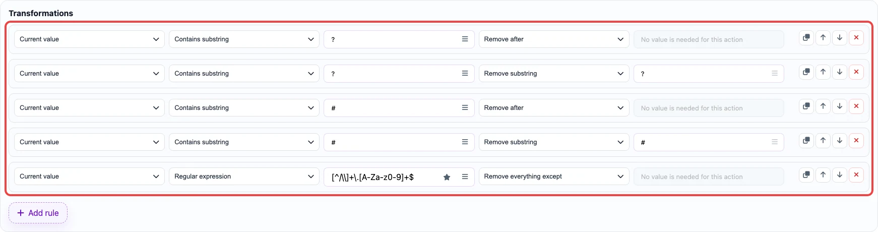 Rules for extracting file name from URL