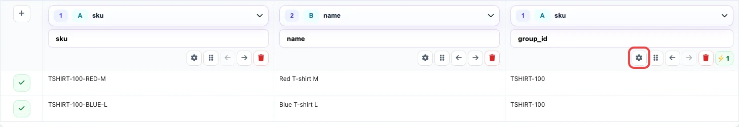 group_id column settings in Eofferix