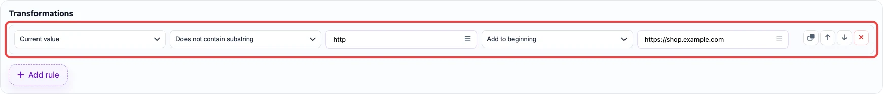 Open image larger Rule that adds a domain to a relative image path
