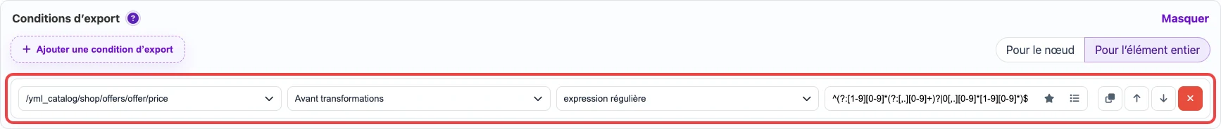 Ouvrir l’image en grand Condition d’export