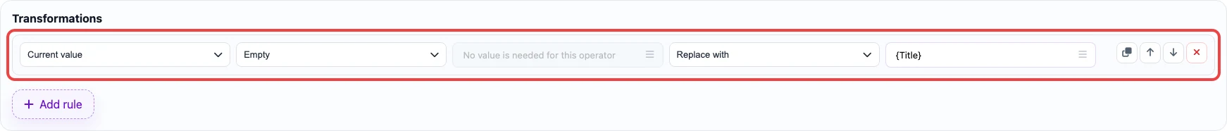 Transformations: SEO title