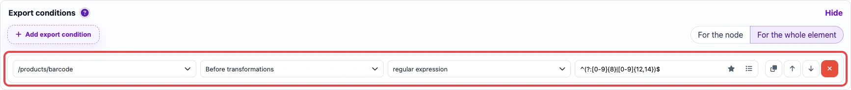 JSON condition