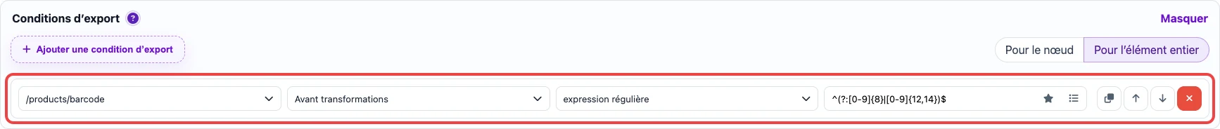 Condition JSON