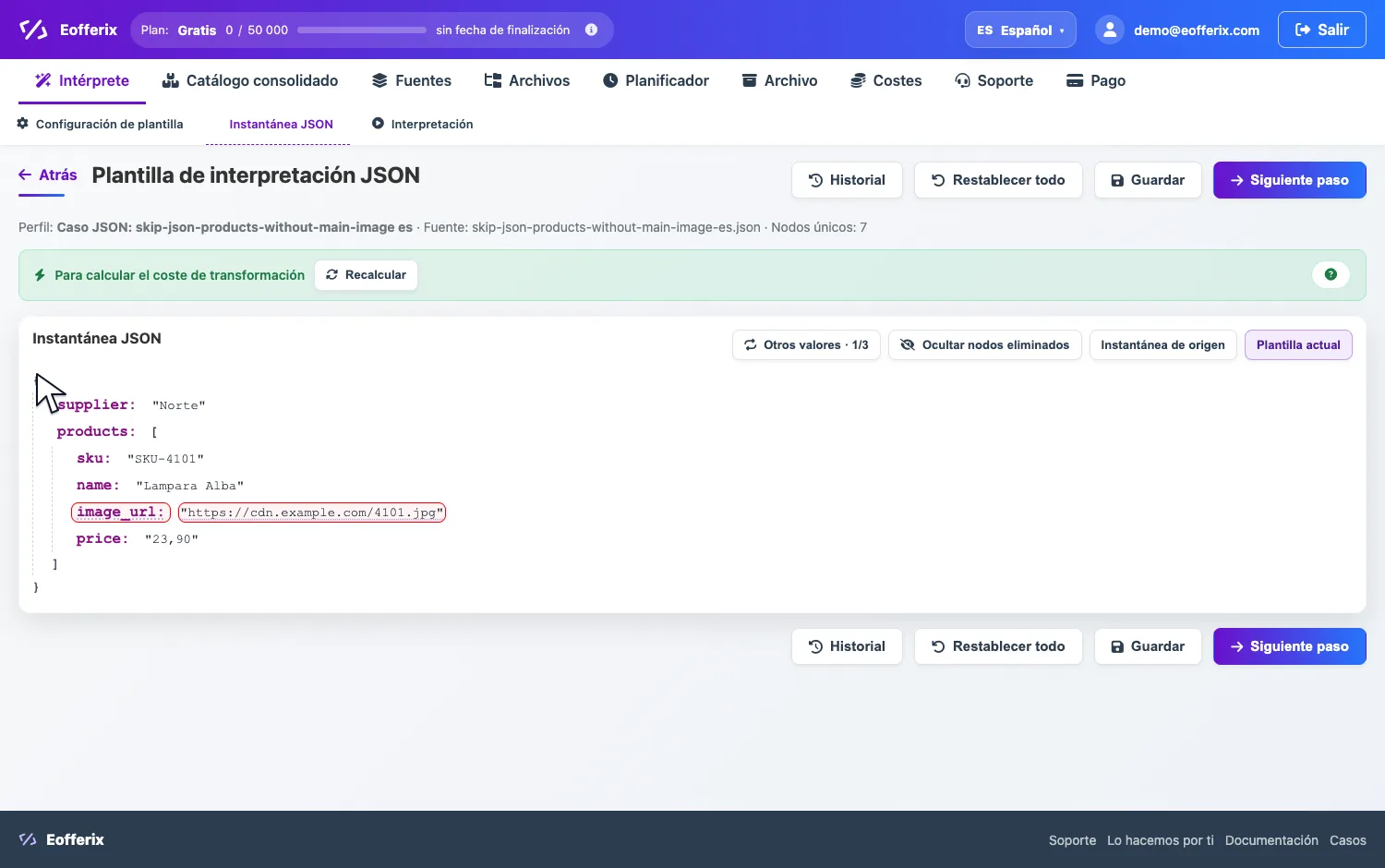 Abrir imagen en grande Apertura de image_url en JSON