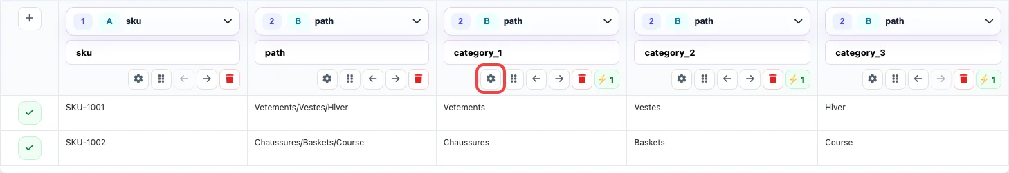 Ouverture des paramètres de category_1