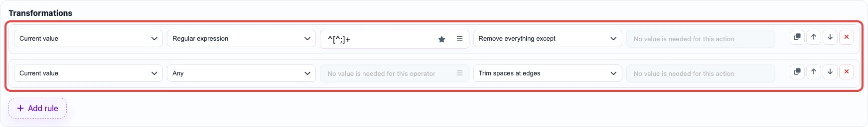 Rules for extracting the first image URL