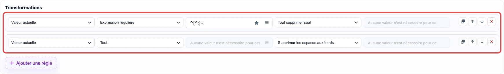 Ouvrir l’image en grand Règles pour extraire la première URL image