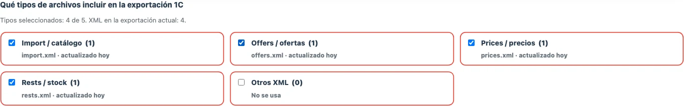 Filtros de documentos CommerceML import offers prices rests Filtros de documentos CommerceML import offers prices rests