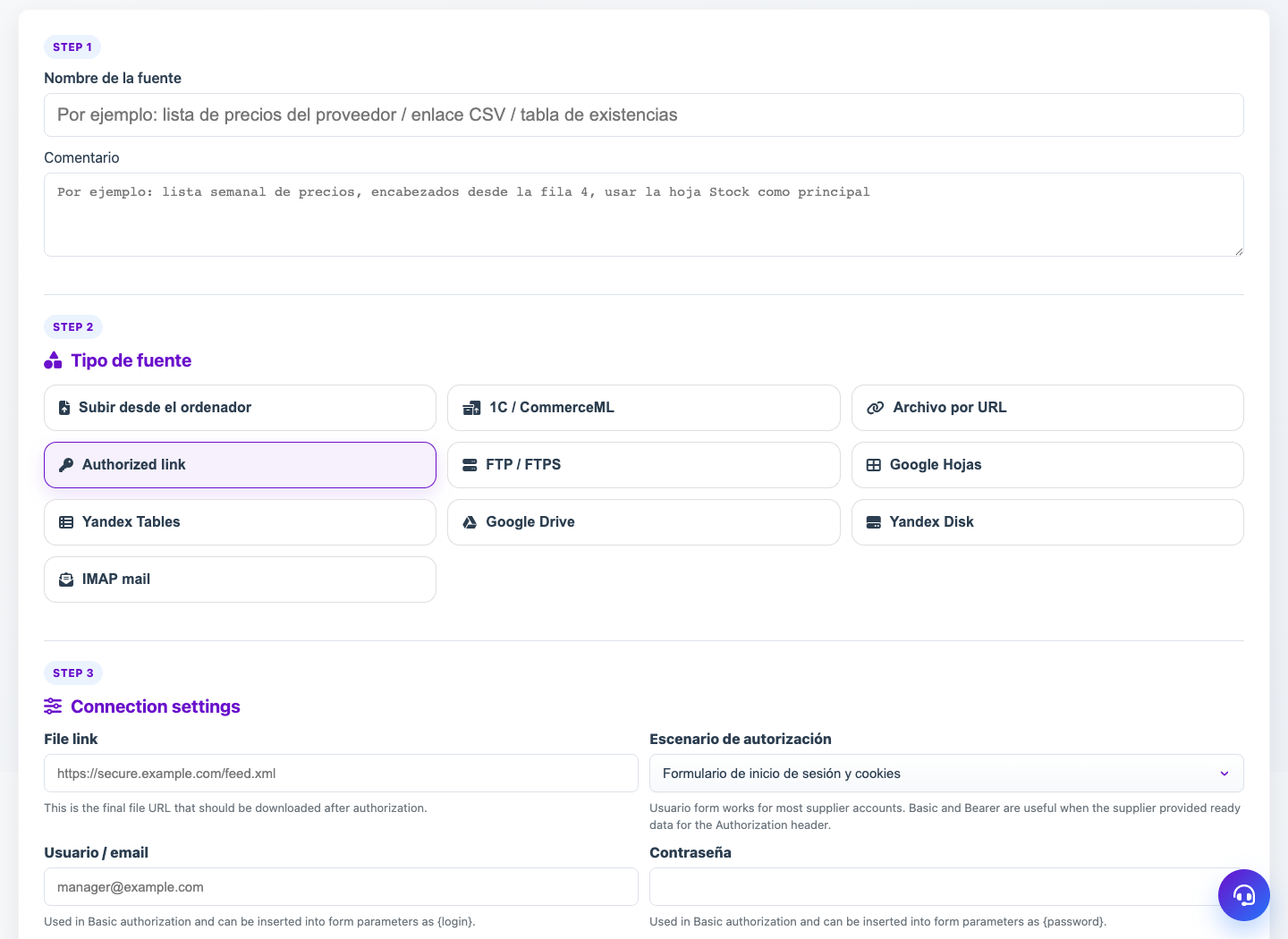Fuente por URL — Eofferix