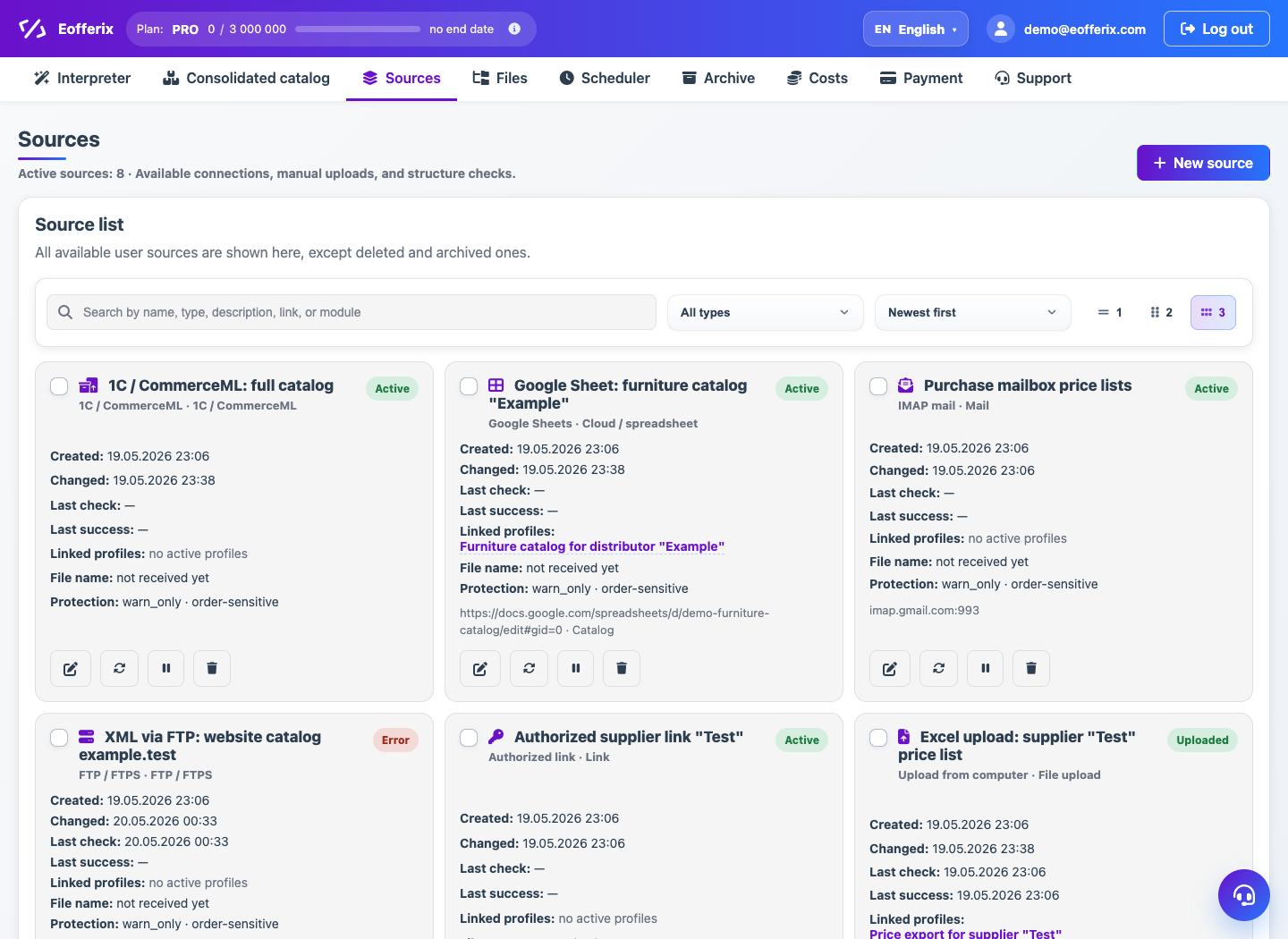 Storing Source Versions and Retries — Eofferix