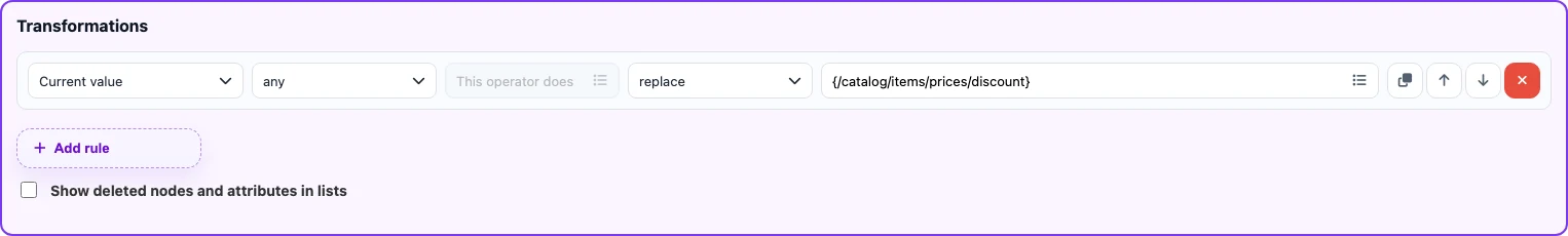 Filling the new price node from prices.discount