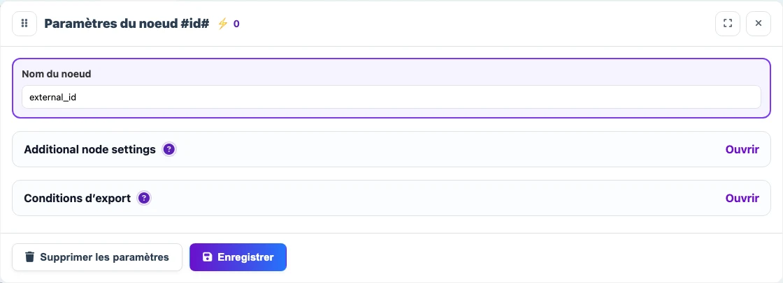 Renommer id en external_id