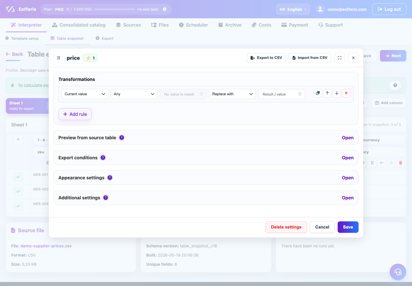 How to split one field into multiple values — Eofferix