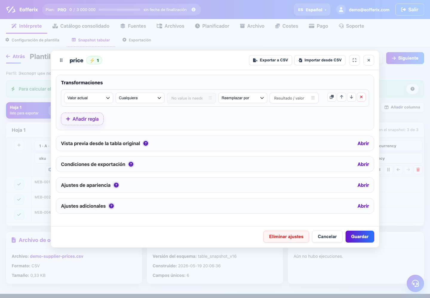Cómo dividir un campo en múltiples valores — Eofferix
