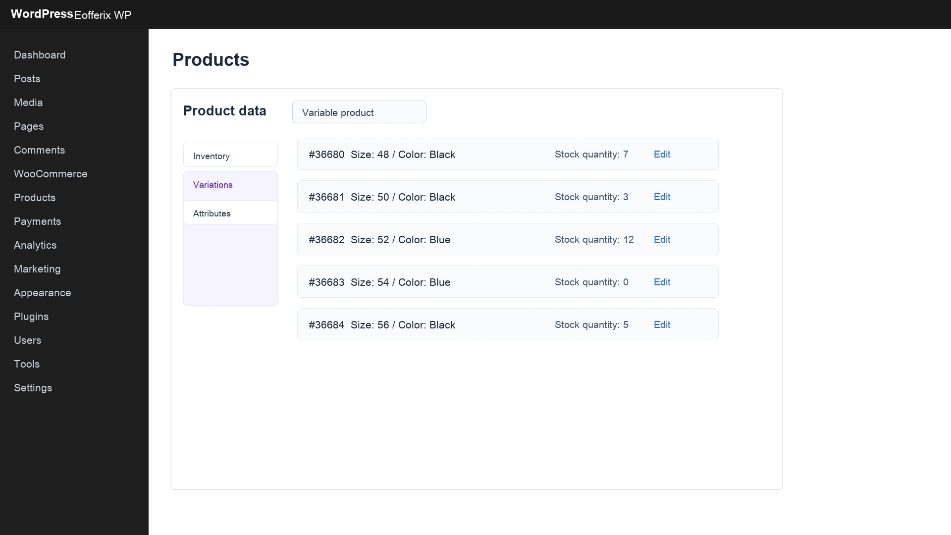 Open image larger Imported variable product in WooCommerce